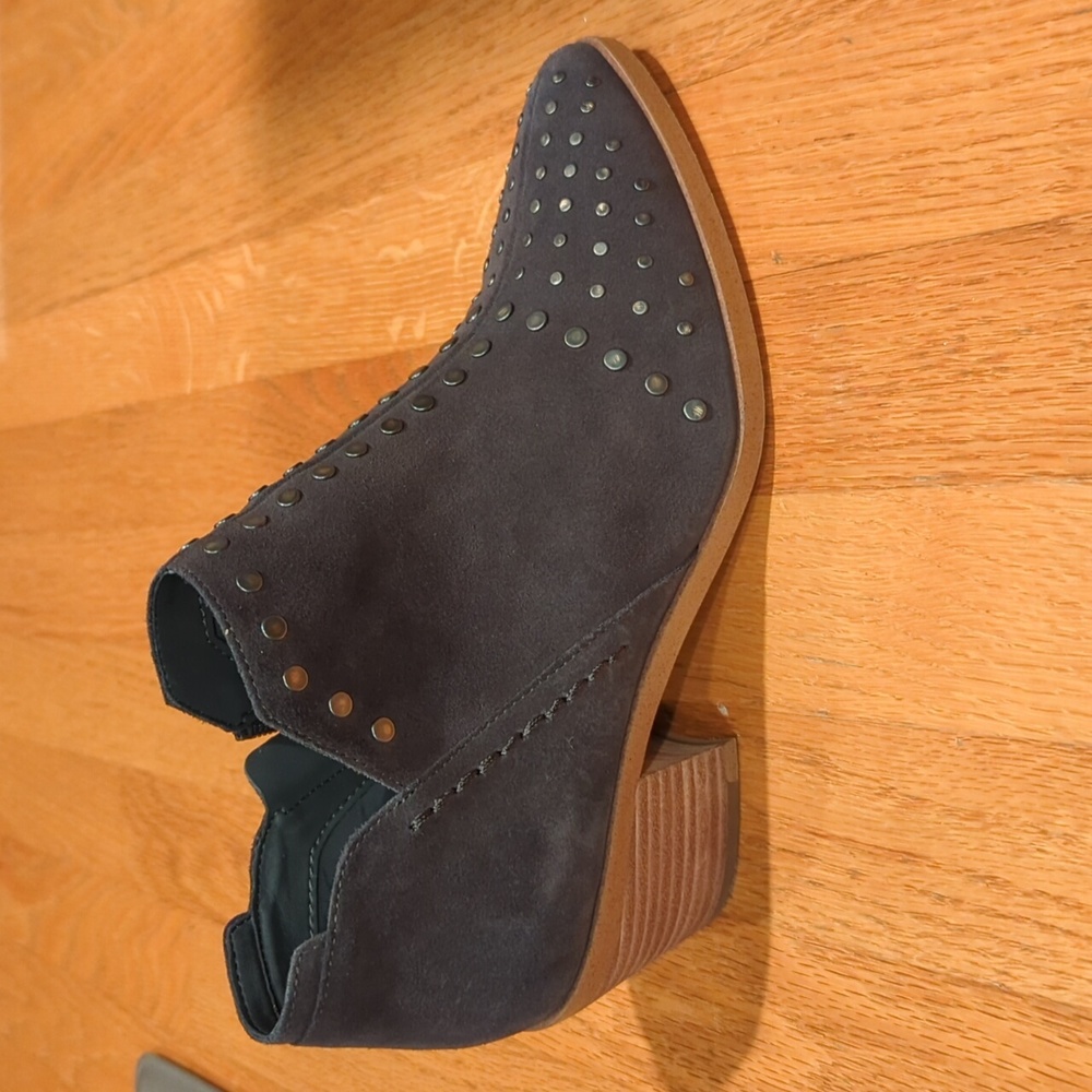 1.State Studded Grey Bootie. 8.5
